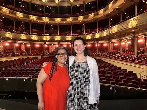Opera Philadelphia's Veronica Chapman-Smith, Vice President of Community Initiatives Abby Weissman, Assistant Manager of Youth and Community Programs