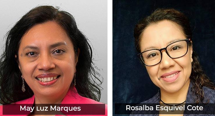 May 2021 Members of the Month: Latinx Fellows Rosalba Esquivel Cote &  Mary Luz Marques