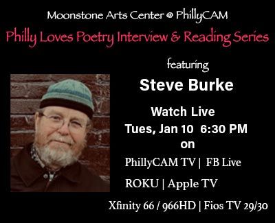 Moonstone at PhillyCam presents Steve Burke, January 10, 2023 6:30 PM