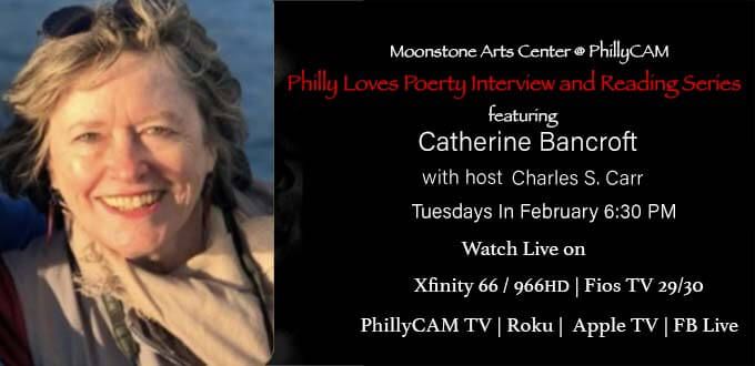 photo of Catherine Bancroft Philly Loves Poetry in Febraury 2023